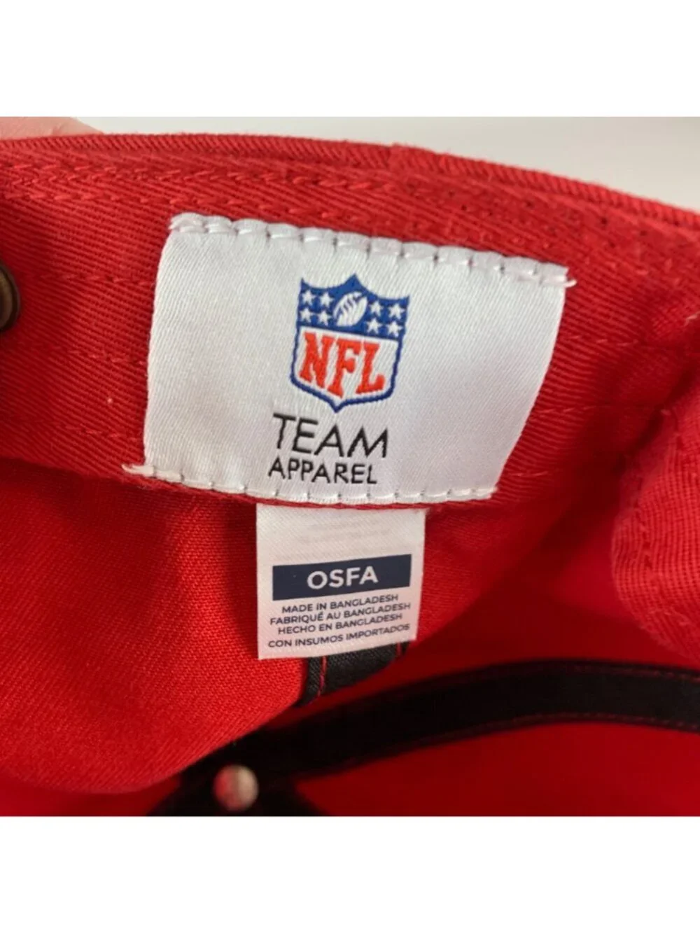 Kansas City Chiefs Red NFL Team Apparel Relaxed Fit Strapback Adjustable Hat